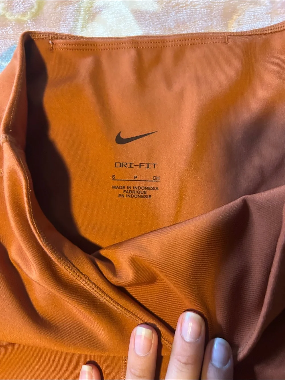 Nike Women’s Burnt Orange High-Rise Bike Shorts